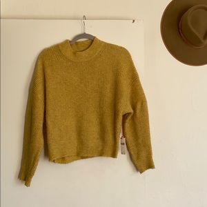 Mustard Anthropologie Sweater
